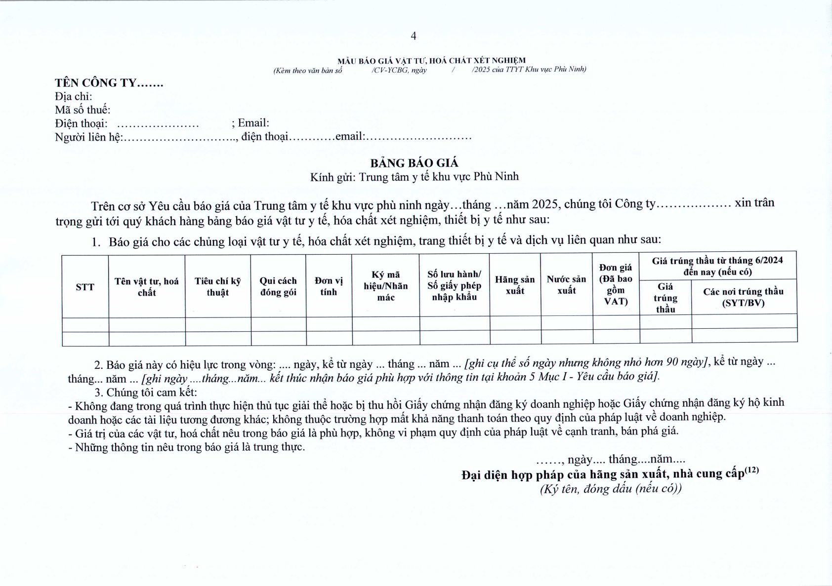 Yêu cầu báo giá hóa chất 4 9 hình ảnh 3